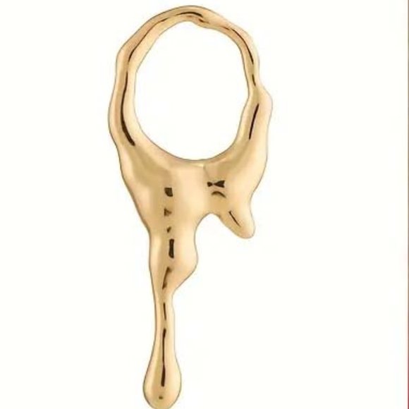 DRIP DRIP DRIP LONG 18K GOLDCLAD DRIPPING EARRINGS 53 - Picture 4 of 4